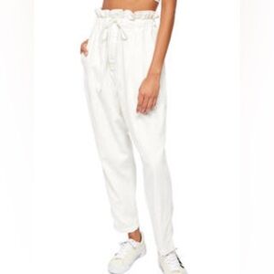 Free People Women’s Margate Pleated Trousers White Size Medium